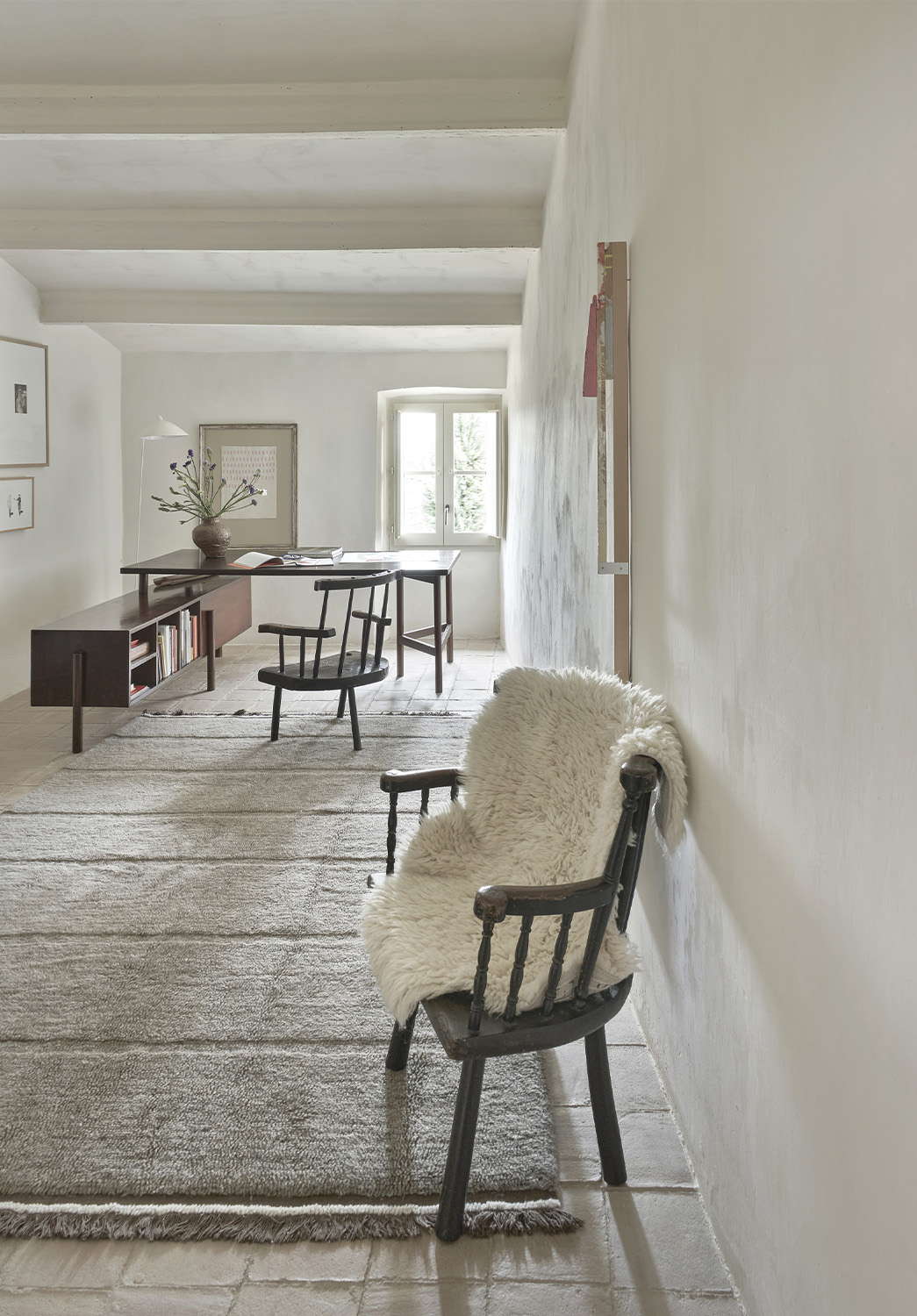 картинка Шерстяной стираемый ковер Steppe - Sheep Grey 200*300