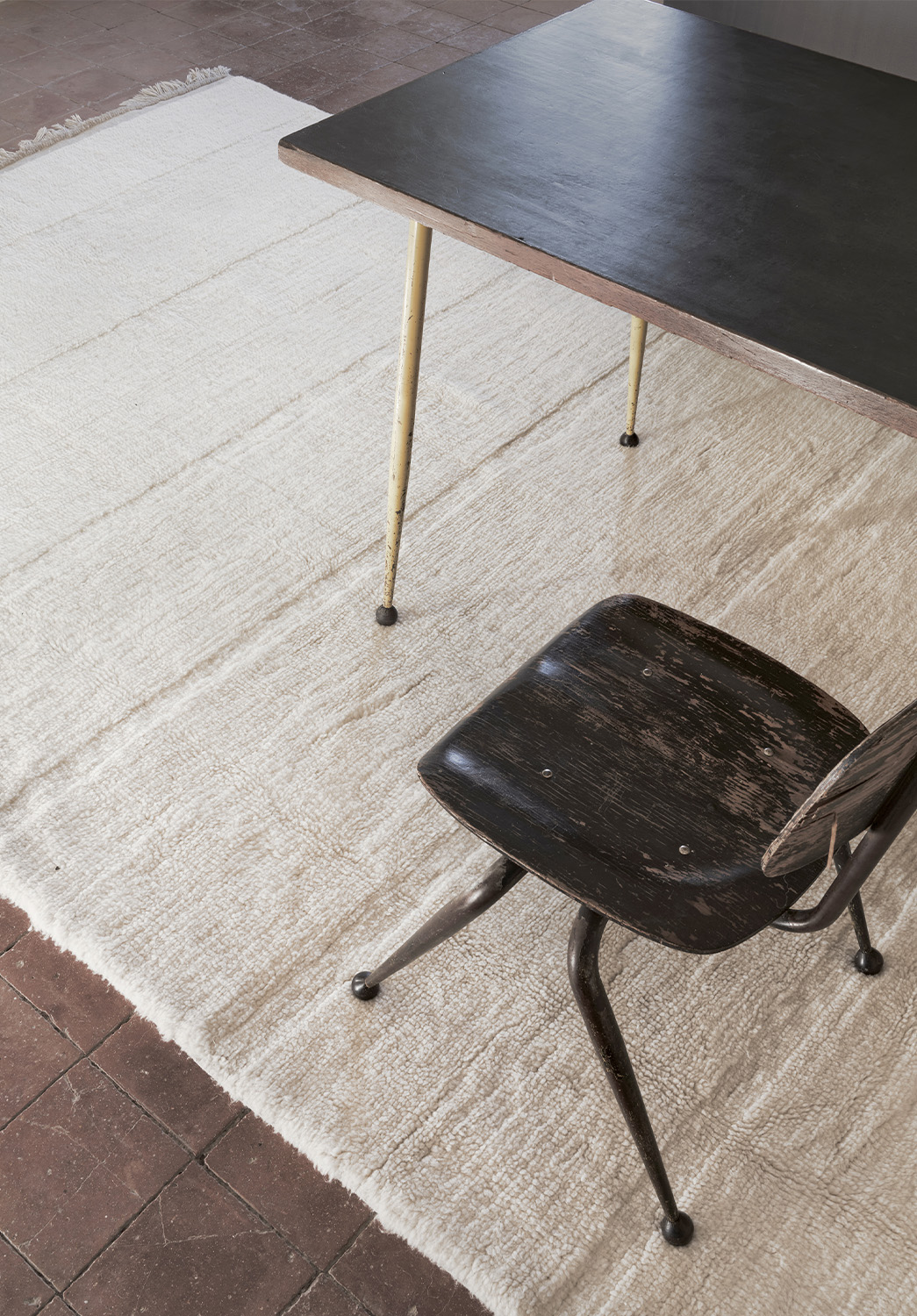 картинка Шерстяной стираемый ковер Степь - белая овечка 170*240