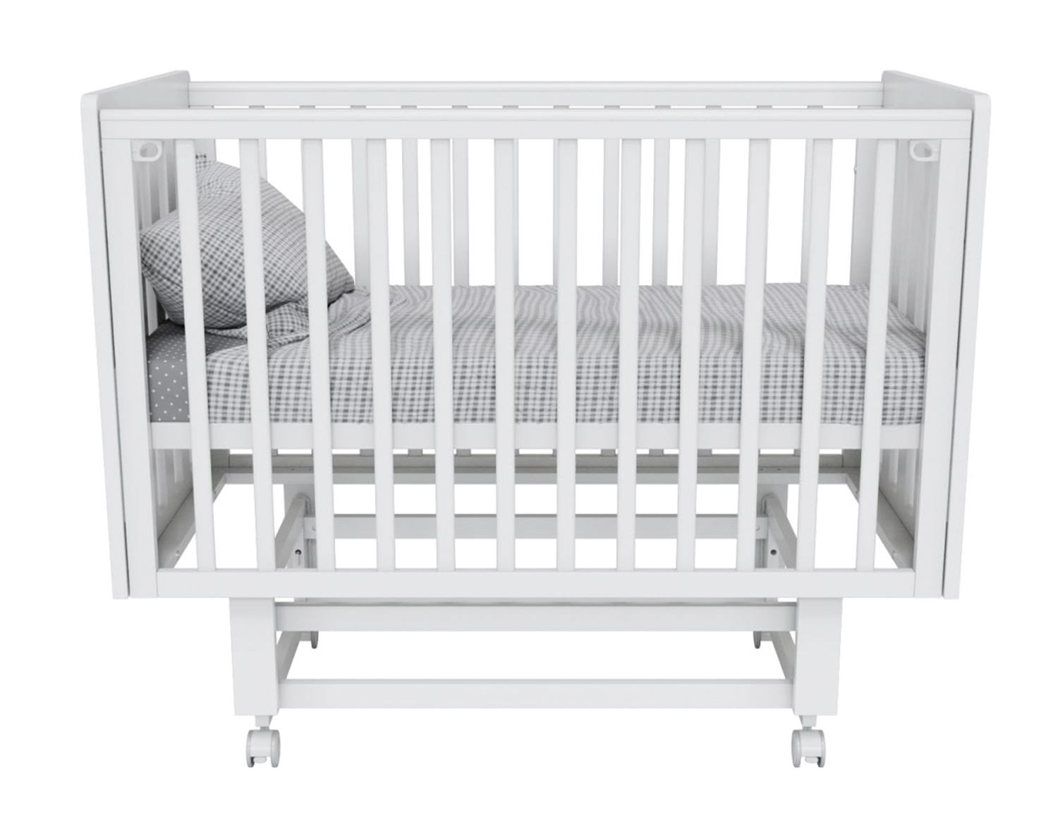 картинка Кроватка для новорожденного Lilla Aria Charm белая