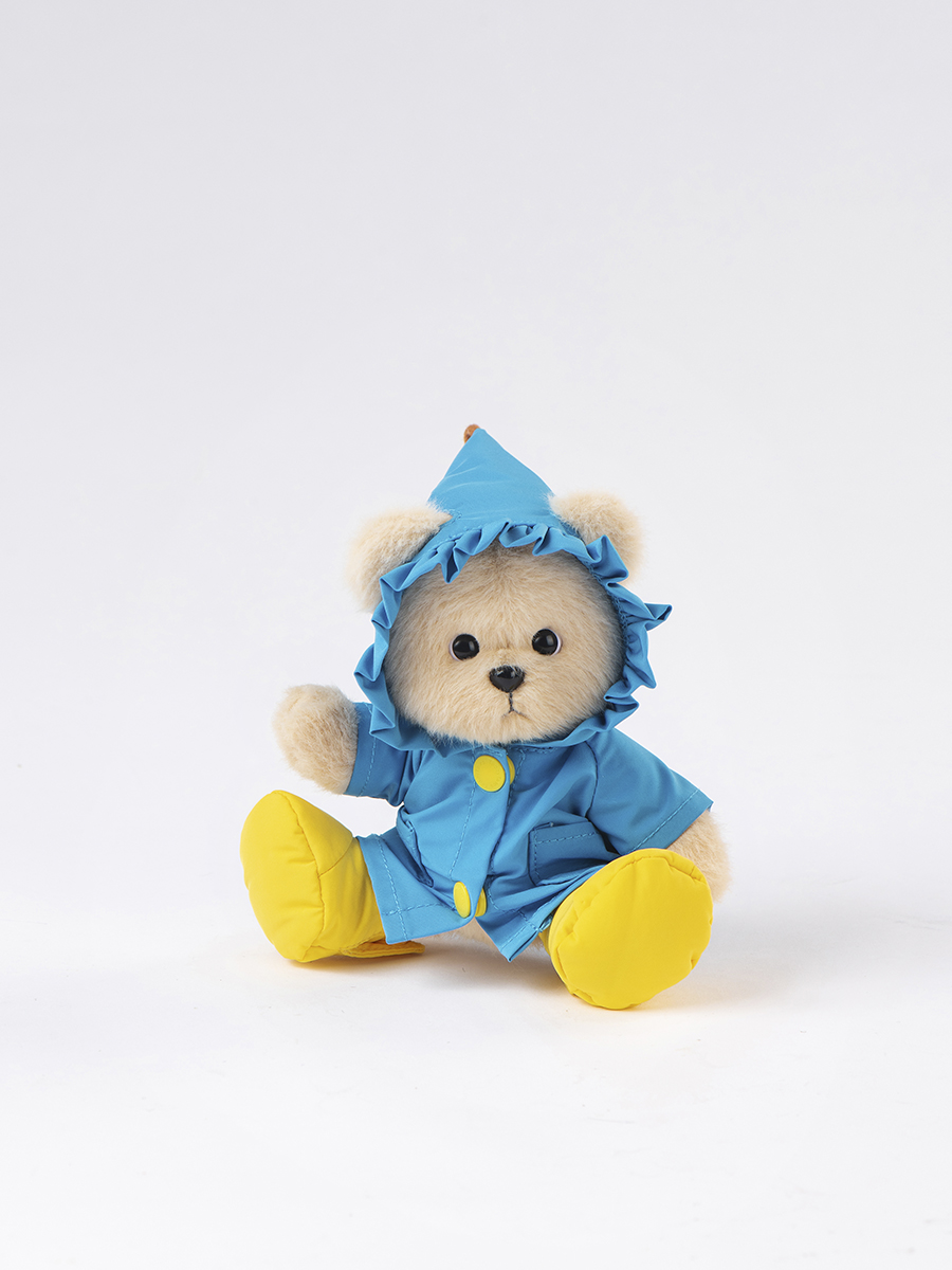 картинка Комплект "Синий дождевик с  жёлтыми туфлями" - брелок XS   