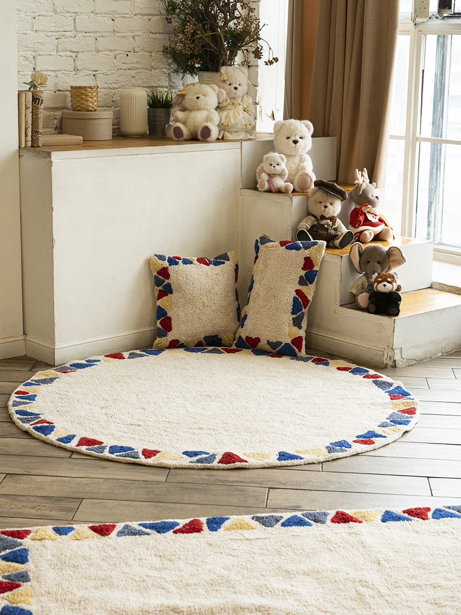 картинка Подушка декоративная Lillaland Геометрия красно-синий 30*50