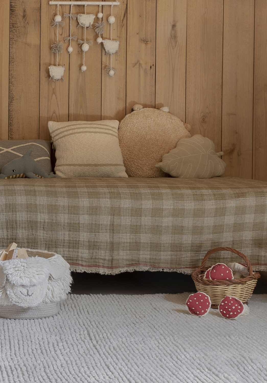 картинка Подушка Дуетто олива 40*40