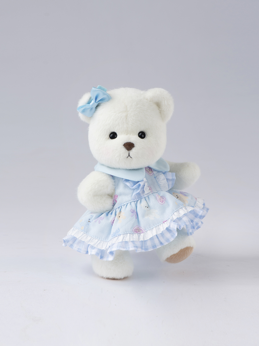 картинка Комплект "Бантики-сердечки" голубой S  