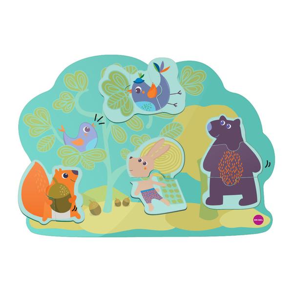 картинка Vertiplay Игрушка на стену- Магнитные паззлы Кролик Хоппи и его друзья