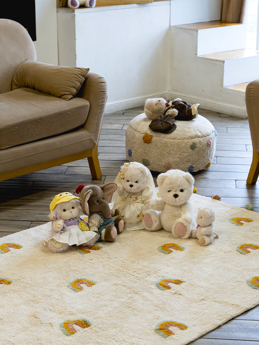 картинка Хлопковый ковер Lillaland Ретро радуги 60*90