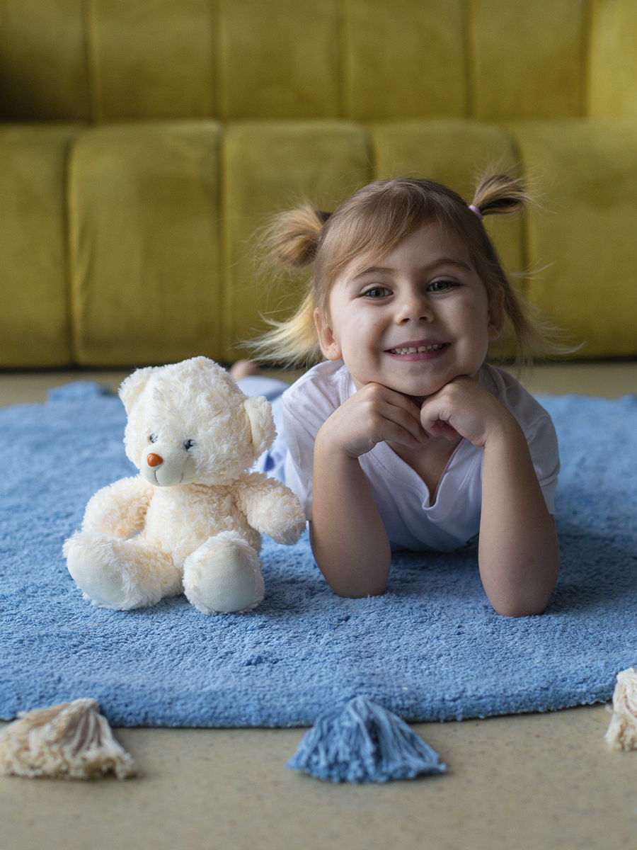 картинка Хлопковый ковер Lillaland COLORFUL BLUE D140