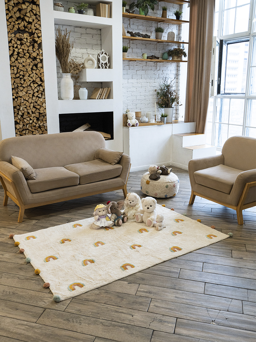 картинка Хлопковый ковер Lillaland Ретро радуги 120*180