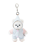 Lina Медведь белый в костюмчике Мятная карамелька брелок  XS (±15 см)  