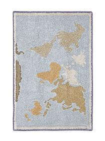 Стираемый ковер MINI Карта мира 70*100