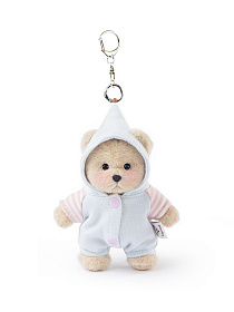 Lina Медведь молочный в костюмчике Мятная карамелька брелок  XS (±15 см)  