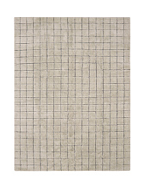 Шерстяной стираемый ковер Мозайка бежевый 170x240