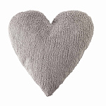 Подушка Сердце Heart (светло-серый) 50*45