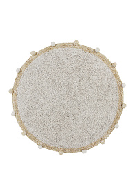 Ковер с помпонами медовый 120D