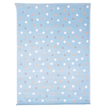 Ковер акриловый Горошек Dots Blue (голубой) 120*160
