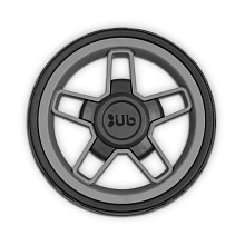 Заднее колесо MINU серебро