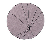 Ковер Trace Лучи лесная роза 160 D