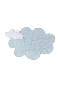 Ковер облако с подушкой (голубое) 110*170