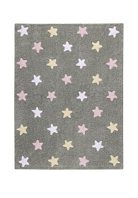 Ковер Триколор Звезды Stars Tricolor (серо-розовый) 120*160