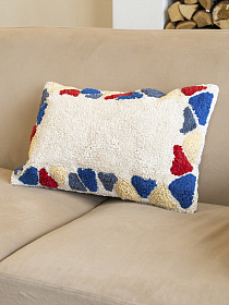 Подушка декоративная Lillaland Геометрия красно-синий 30*50