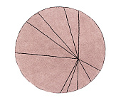 Ковер Trace Лучи винтажный розовый 160 D