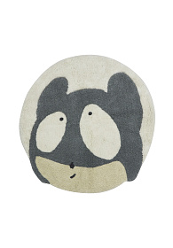 Шерстяной стираемый ковер Мышь астронавт 100D