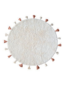 Хлопковый ковер Lillaland COLORFUL WHITE PINK D140