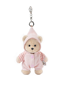 Lina Медведь молочный в костюмчике Маршмелоу брелок  XS (±15 см)  
