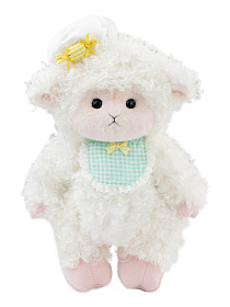 Lina Овечка белая с розовым в костюме размер M (±30 см) 