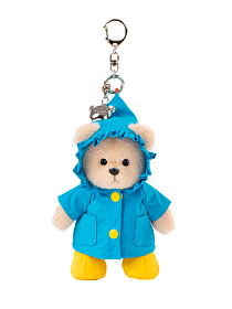 Комплект "Синий дождевик с  жёлтыми туфлями" - брелок XS   