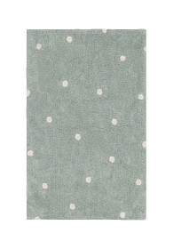 Ковер Горошек синий шалфей 100*150