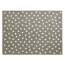 Ковер акриловый Горошек Dots Grey (серый) 120*160