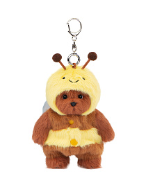 Lina Медведь каштановый Пчелка брелок XS (±15 см) 