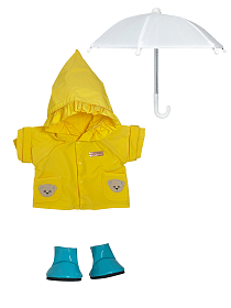 Комплект "Жёлтый дождевик"  M (с туфлями, зонтом)  